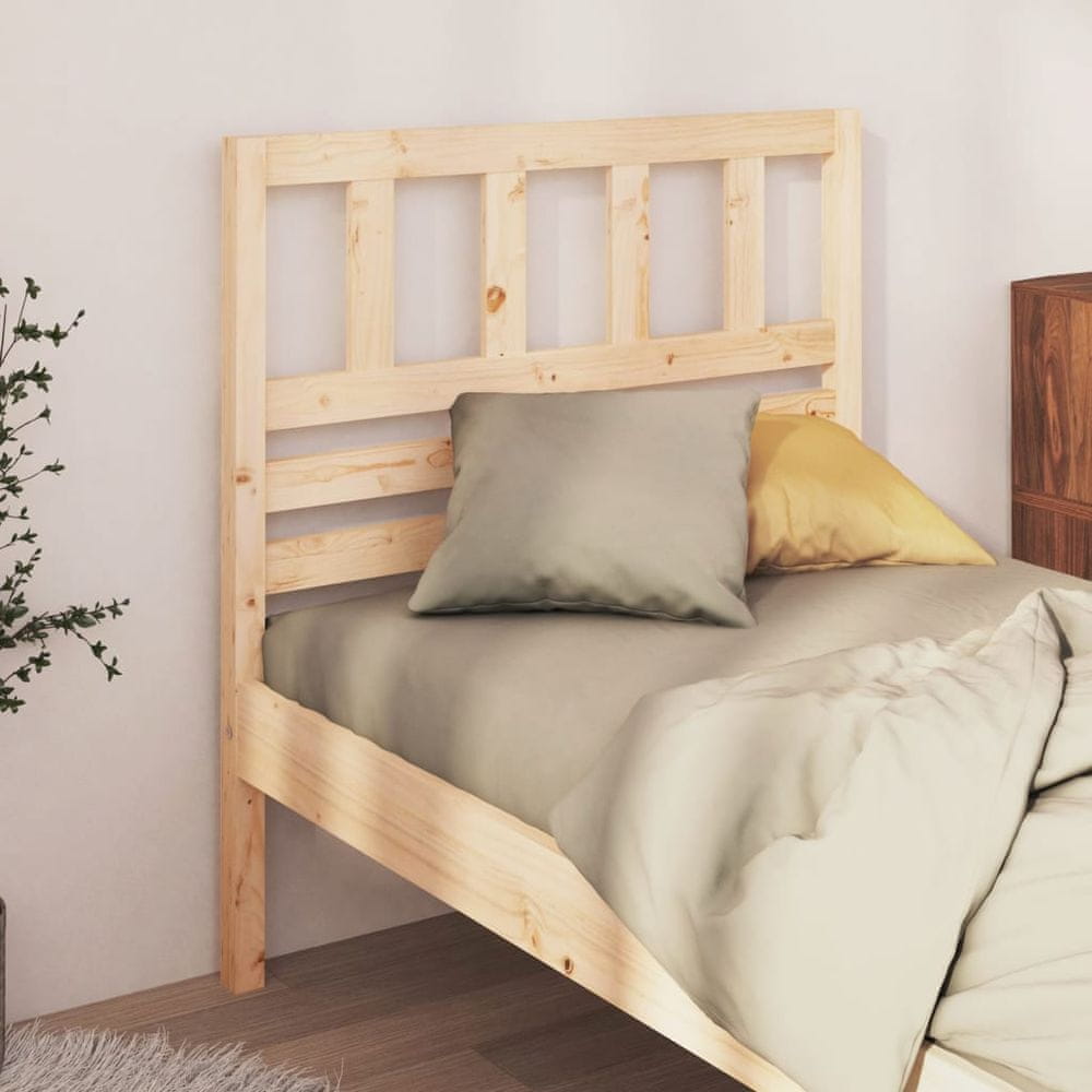 Vidaxl Čelo postele, 96x4x100 cm, masívne borovicové drevo